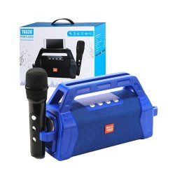 T&G Portable Karaoke Wireless Speaker TG-538 with Microphone Blue T&G Portable Karaoke Wireless Speaker TG-538 with Microphone Blue
